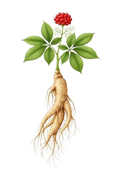 Panax ginseng — estratto botanico per un supporto naturale